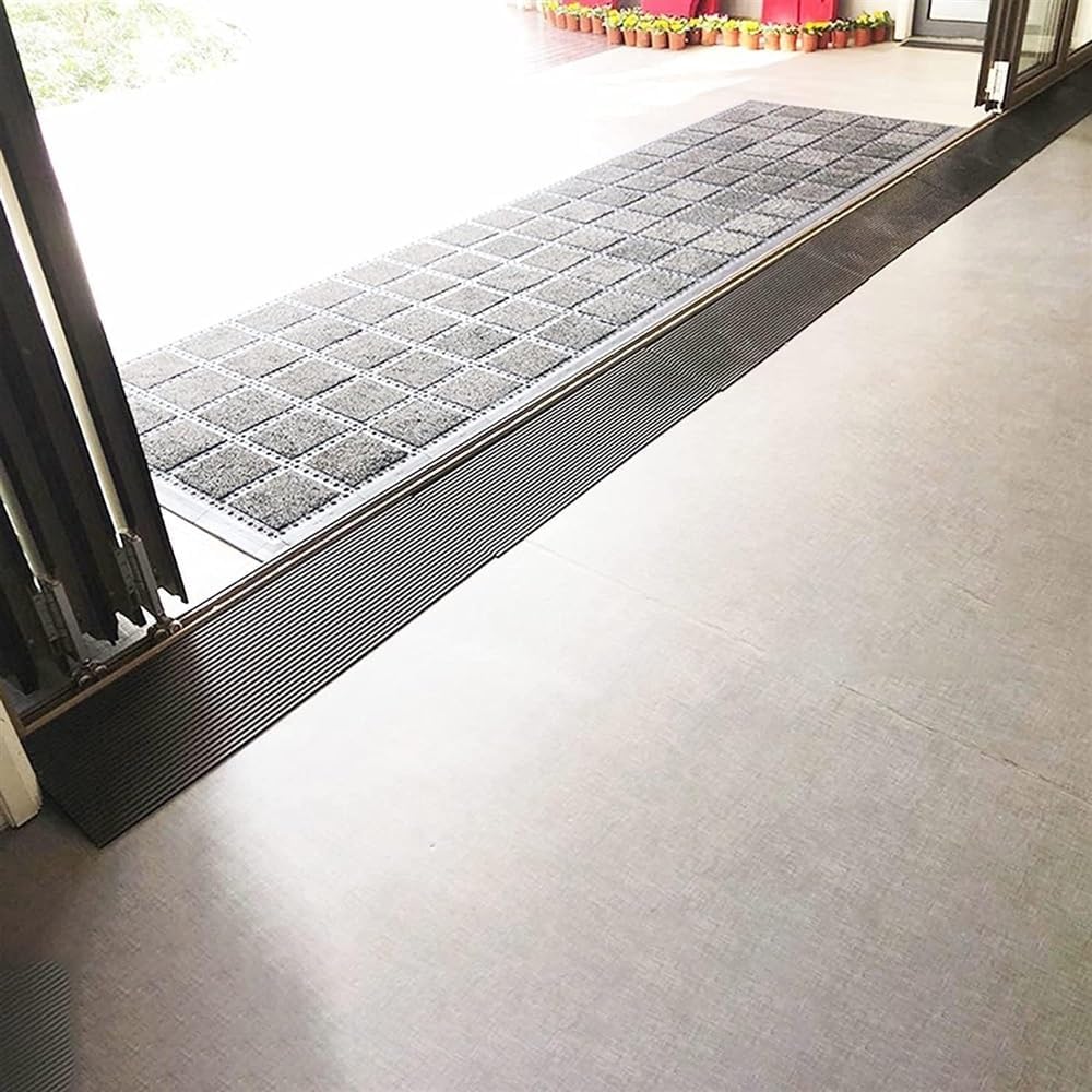 JIUYUEYA Curb Ramp Loading Ramps Rubber Threshold Ramp,Heavy Duty Curb Ramps for Loading Dock for Garden/Exterior Doors/Doorways/Steps (Size : 90x20x3cm)