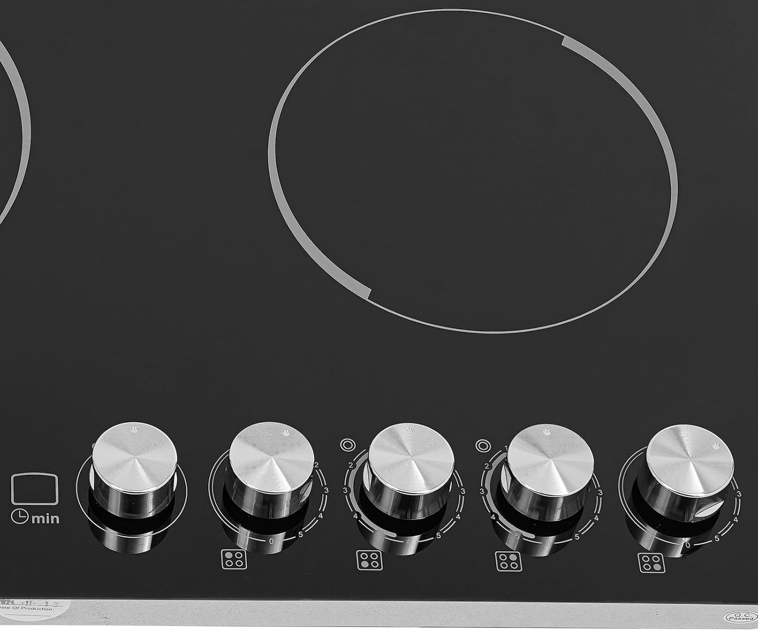 Electric Ceramic Cooktop 4 Burners, 110V Electric Stove Top Firepower Gears Adjustable with LED Display&Child Safety Lock, for Kitchen Hotel Restaurant (4-Burners, C53-M)