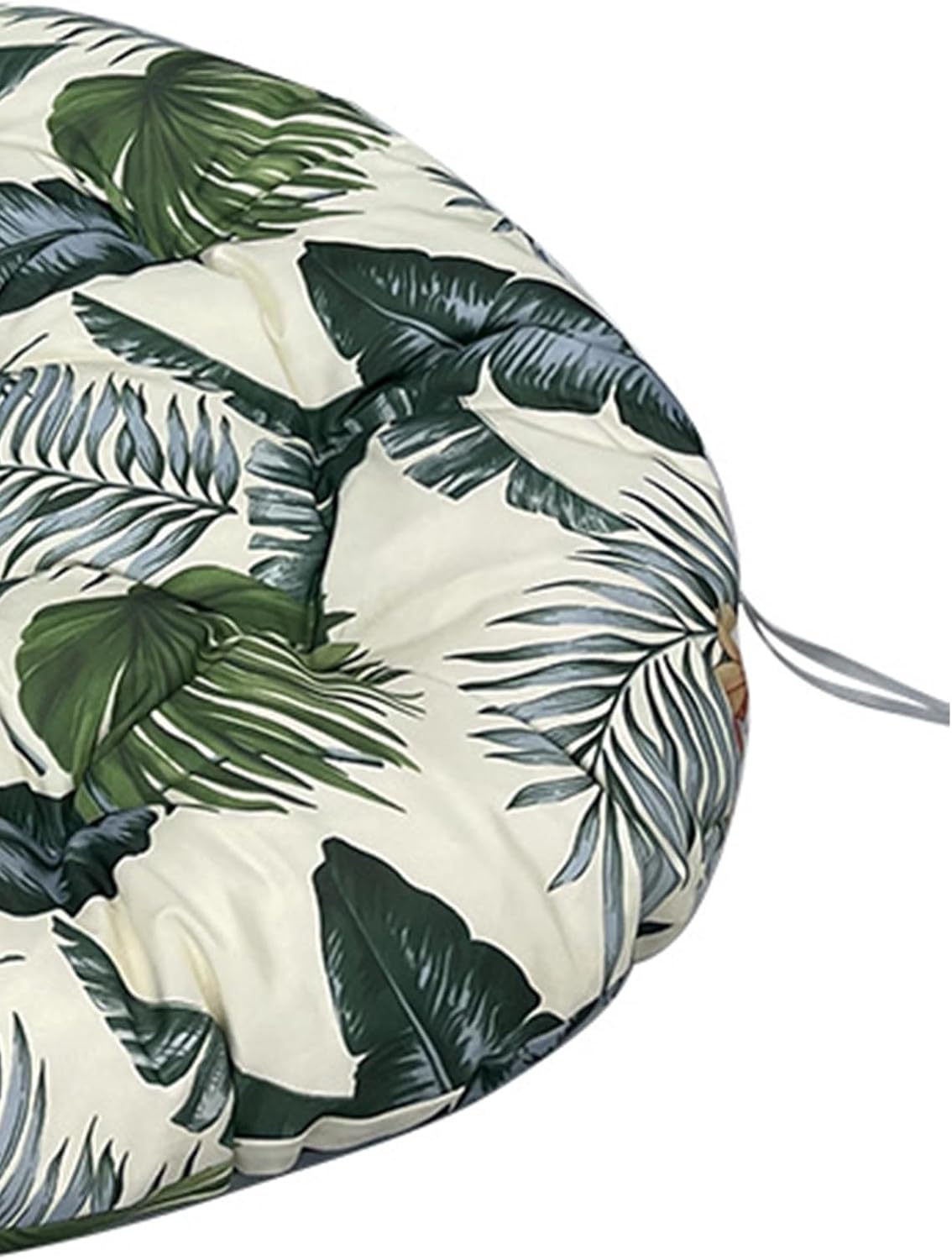 Papasan Polyester Cushion, Waterproof, Round Moon Chair Cushion, Tufted Thick Saucer Chair Cushion for Living Room Hanging Egg Chair(Dark Blue,59 * 43 in)