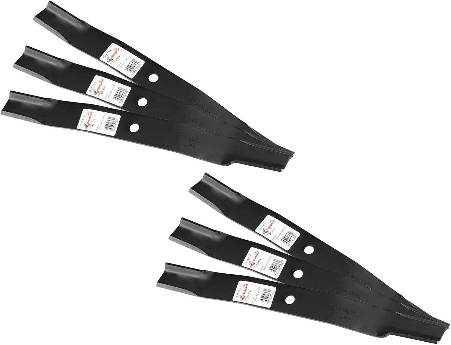 Rotary Lawn Mower Blade Fits Woods Models RM59 RM500 L59 F35 For 60 Deck High Lift Blade With Left Hand Cut