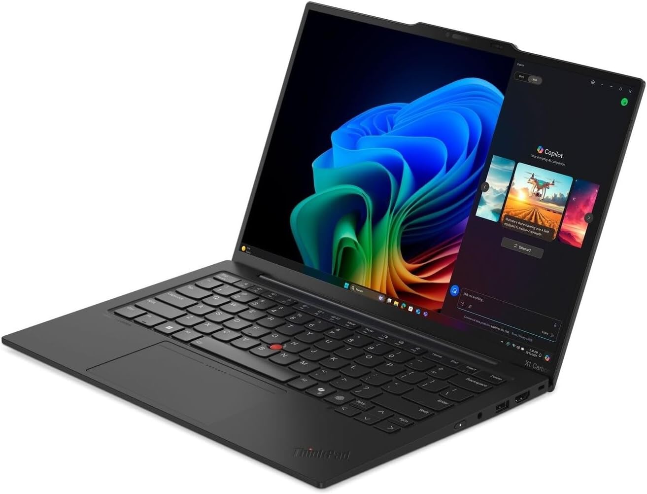 Lenovo ThinkPad X1 Carbon Gen 13, Intel Ultra 7 265U vPro, 64 GB LPDDR5X, 2TB SSD, 14' 2.8K (2880 x 1800) OLED Touchscreen, 5G Laptop WWAN Mobile eSIM+Nano SIM Card, Haptic Touchpad