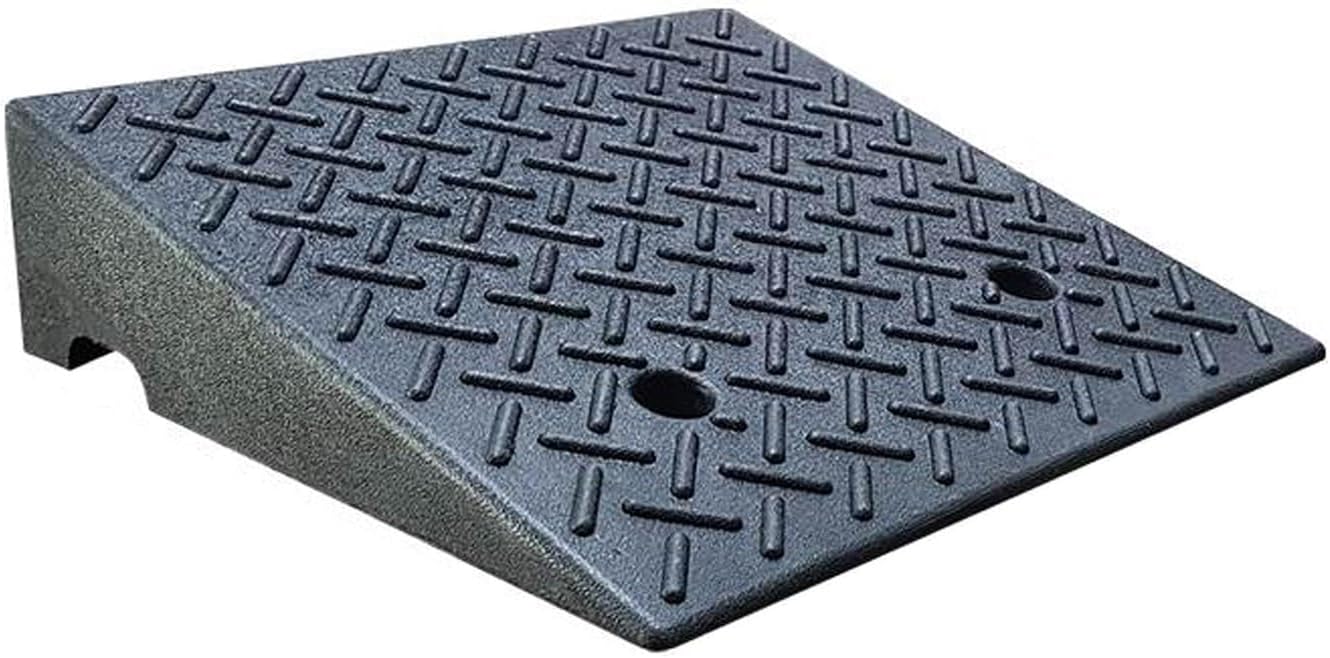 Rubber Driveway Curb Ramp, Heavy Duty Shed & Threshold Ramp, Slope Ramp for Vehicles Cars Bike Scooter Wheelchairs Pet Mobility (Size : Height 9cm (3.5inch))