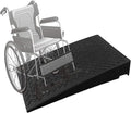 Threshold Ramp, Wheelchair Ramp for Driveway Curb Entryway Doorways, 4in/ 5in/ 6in/ 7in /8in Rise Safety Non-Slip Rubber Threshold Transition Ramp, 39in Depth (Color : Blac