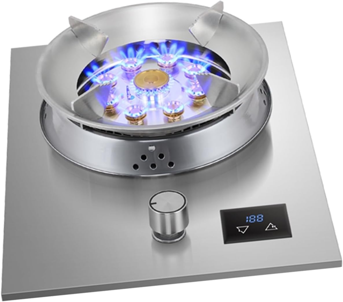 43cm Gas Stove,Single Burner,Kitchen Counter Top Stove Gas,with Flameout Protection and Independent Timer,for Home Kitchen Motor Home Camp(LPG)