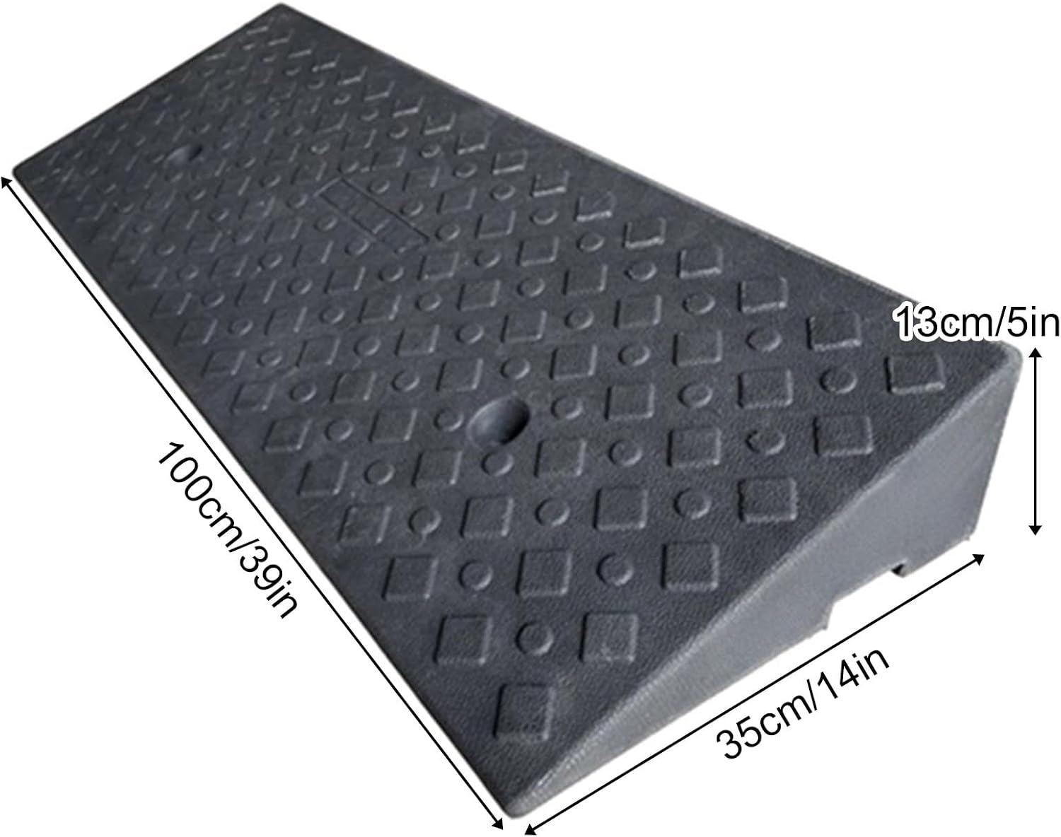 Curb Ramp, Strong Load-Bearing Capacity, Easy Installation, Threshold Ramp for Wheelchairs, Bikes, Sidewalk, Motorcycles(35 * 13cm/14 * 5in)