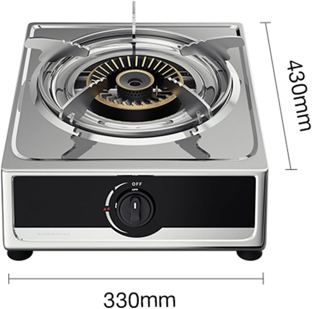 Portable Gas Stove,Cassette Stove,Max 14330.4BTU Single Burner Cassette Stove Piezo-Ceramic Ignition,for Camping Cooking Car Travel Home and Apartment (Color : LPG, Size : Style 2)