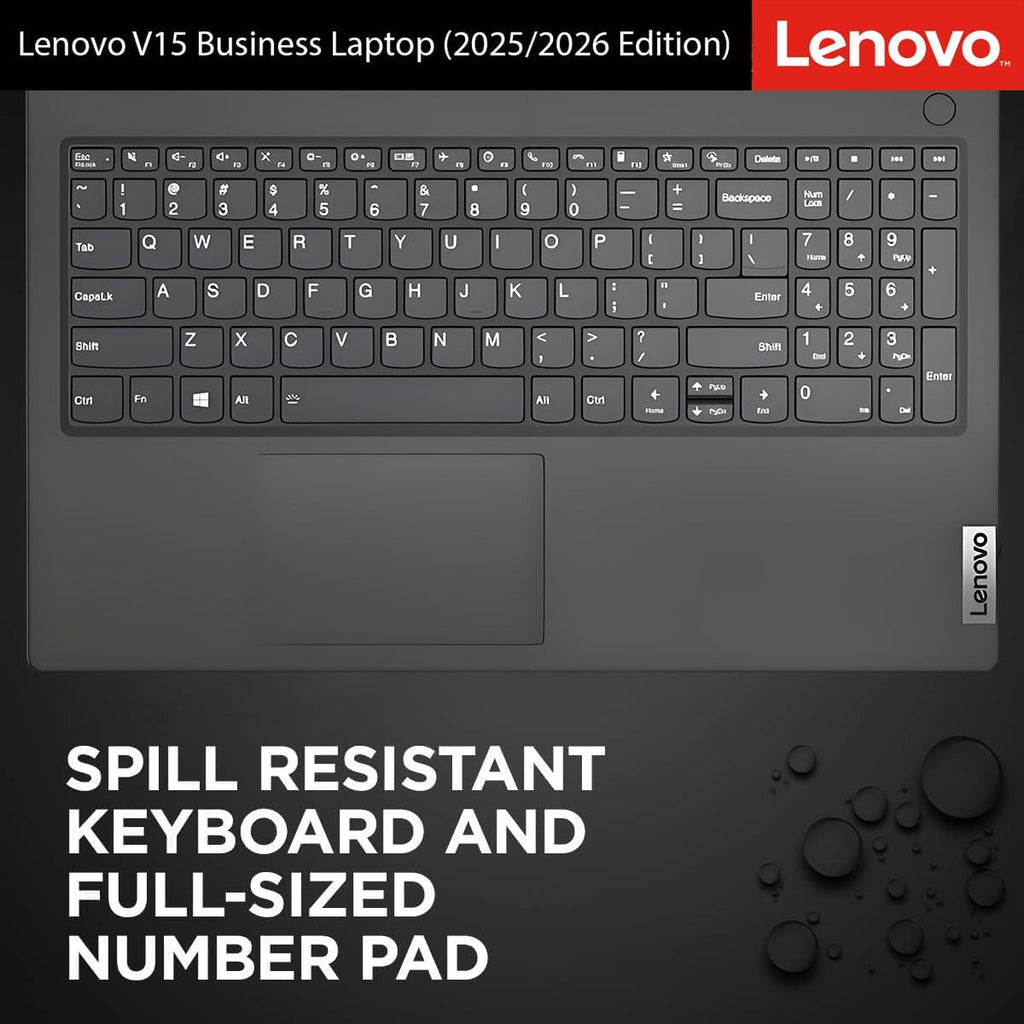 Lenovo 2026 Business and Student Laptop with MS 365 for Web, Intel Powerful Processor, 8GB DDR5, 512GB PCIE, 15.6' FHD Anti-Glare Display, Fast Charging Speed, 14.5-Hour Battery Life, Windows 11 Pro