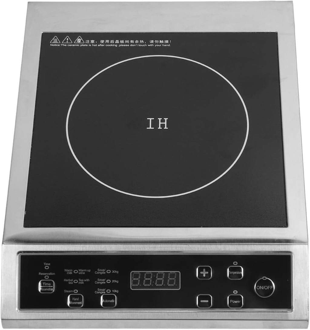 3500W Portable Induction Cooktop, Fast Heating Multifunctional Countertop Burner with Smart Touch Panel, for Cooking BBQ and Home Kitchen (US Plug 110V)