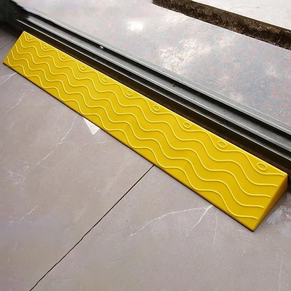 Portable Non-Slip Threshold Ramp for Doorways, Heavy-Duty Wheelchair & Scooter Access, Ideal for Robots, Stairs, & Kerbs (Red, 2cm)