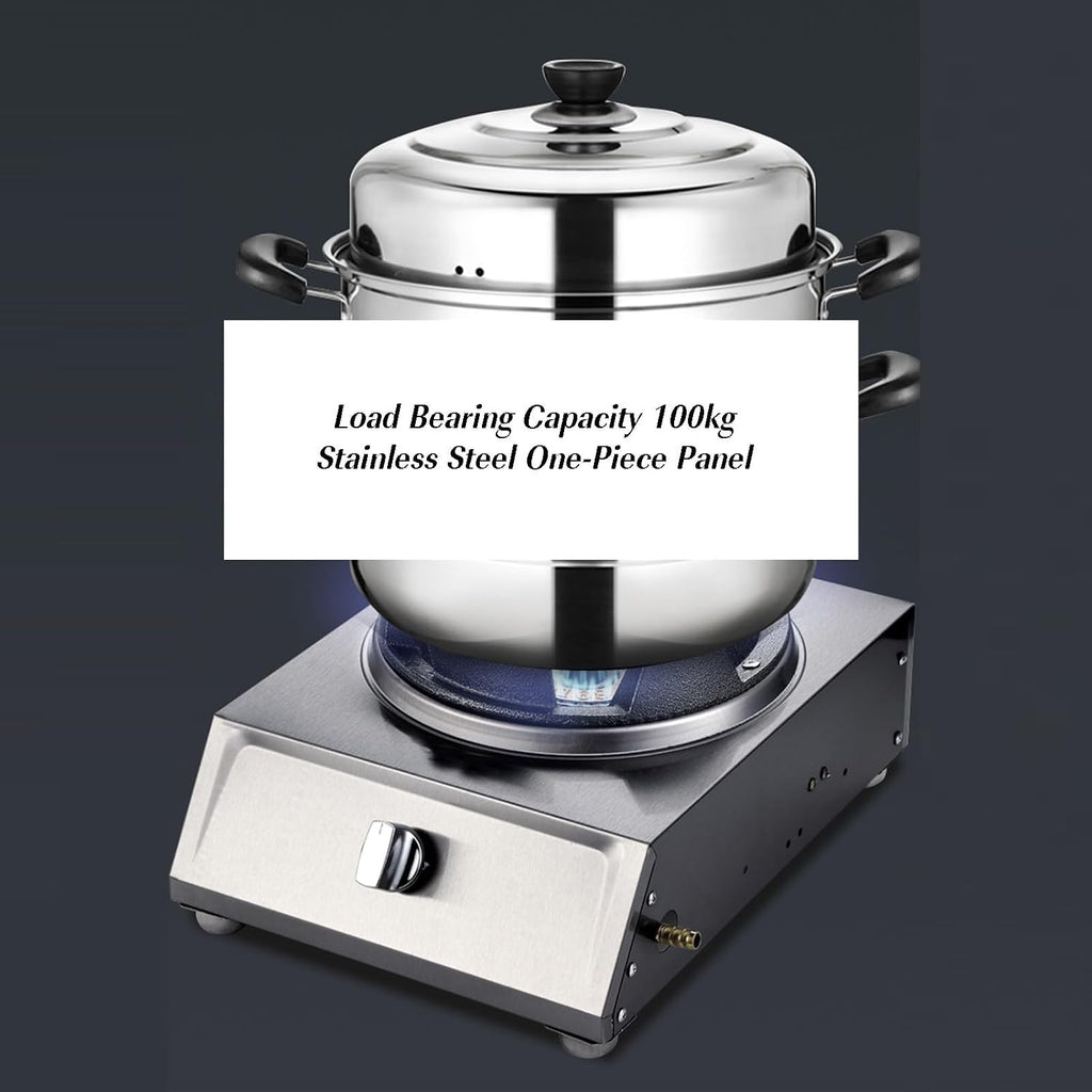 Single Burner Gas Stove,Medium and High Pressure Cast Iron Stove,with Thermocouple Protection,High Pressure Single Propane Burner,for Restaurant,fome