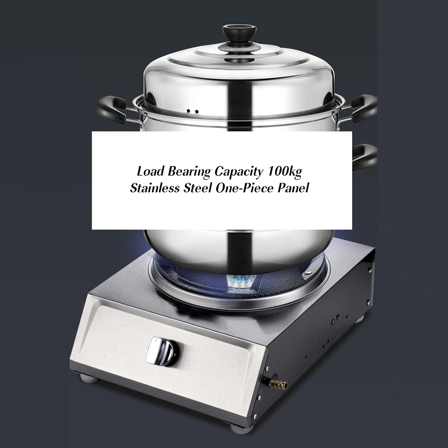 Single Burner Gas Stove,Medium and High Pressure Cast Iron Stove,with Thermocouple Protection,High Pressure Single Propane Burner,for Restaurant,fome