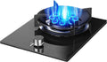 Portable Gas Stove 1 Burner,5.2KW Kitchen Counter Top Stove,Catering Indoor Regulators,with Flameout Protection,for Home Kitchen(LPG)