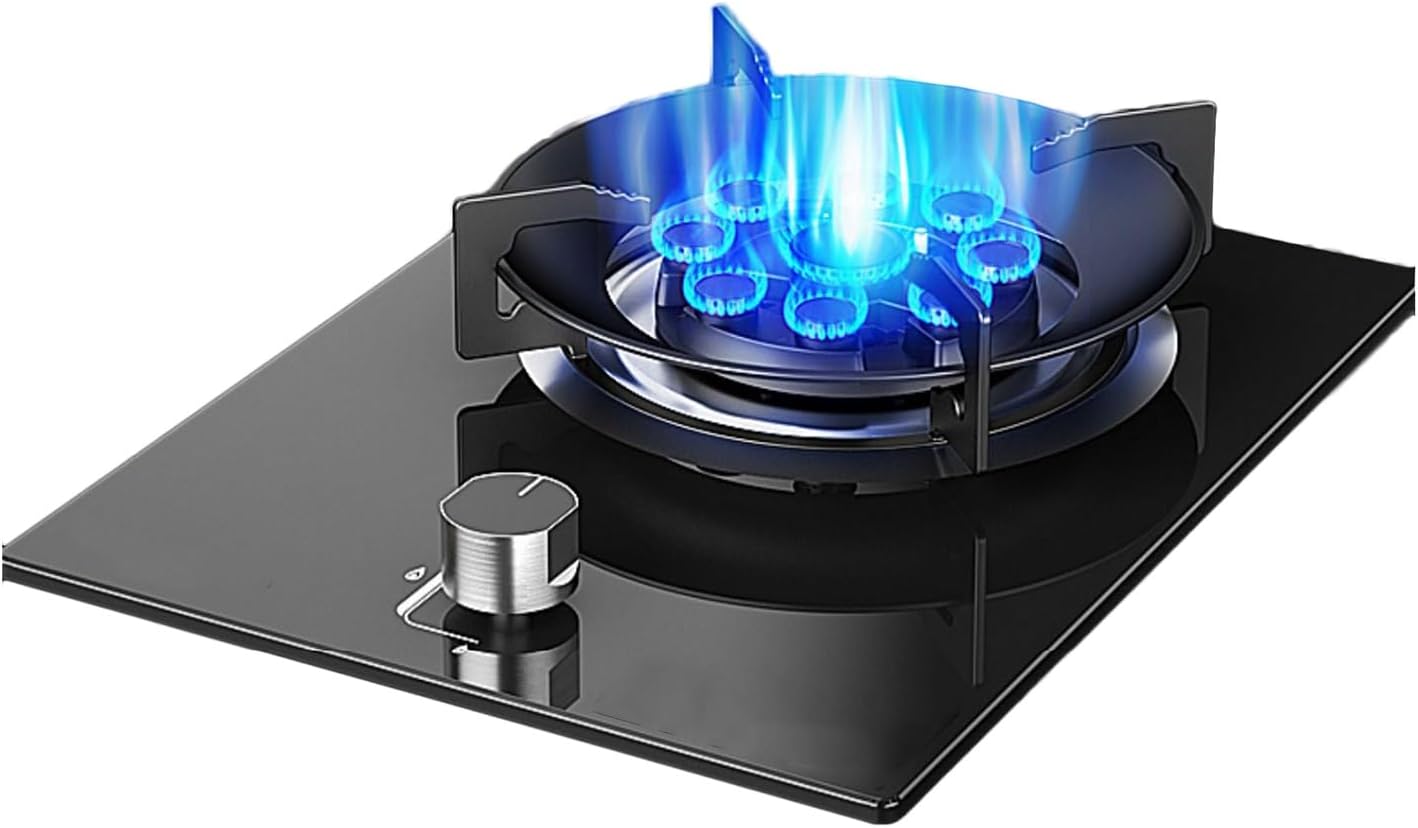 Portable Gas Stove 1 Burner,5.2KW Kitchen Counter Top Stove,Catering Indoor Regulators,with Flameout Protection,for Home Kitchen(LPG)