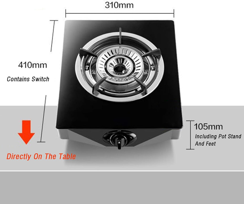 Portable Gas Stove,Cassette Stove,Max 13648BTU Single Burner Cassette Stove Piezo-Ceramic Ignition for Camping Cooking Car Travel Home and Apartment (Color : LPG)