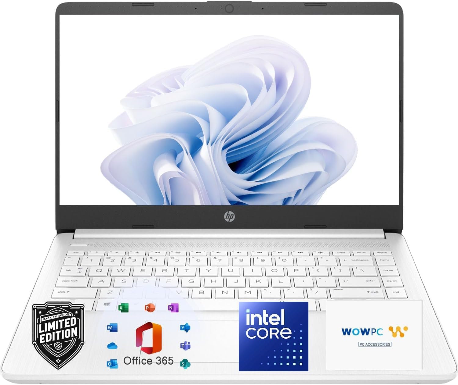 HP Everyday Laptop with Copilot AI • 2026 Edition • 8GB RAM - 256GB SSD • Microsoft Office 365 Included • Thin & Portable • Fast Charge and 12hrs Battery • Windows 11 | w/o Mouse