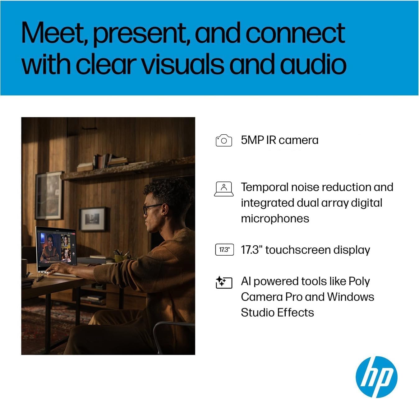 HP OmniBook 7 (Next Gen Envy 17) AI Laptop, 17.3' FHD Touchscreen, Intel Core Ultra 7 258V, 32GB DDR5 RAM, IST Computer Customized 512GB/1TB/2TB SSD, ARC 140V GPU (16GB), 5MP IR Webcam, Win 11 Pro