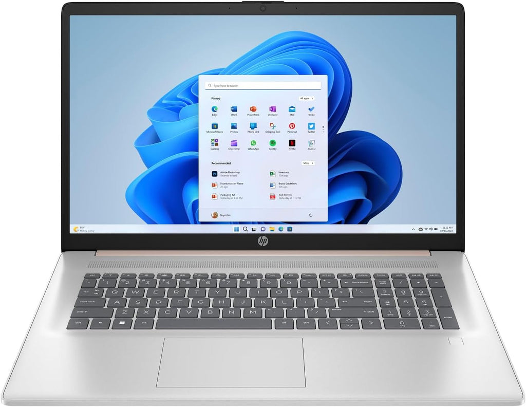 HP 17 Laptop Computer for Business and Students, 17.3' HD+ Display, Intel 10-Core i5-1334U,Windows 11 Pro, Numeric Keypad,Rosegold (32GB RAM | 1TB SSD)