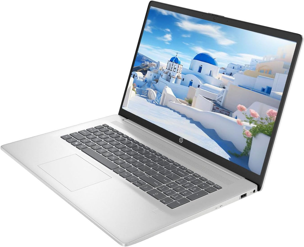HP 17.3' HD+ Laptop, with Free Lifetime Microsoft Office 2024, Intel Core i5-1334U, 12GB RAM, 256GB SSD, Intel Iris Xe Graphics, Windows 11 Pro, Natural Silver, with USB Hub