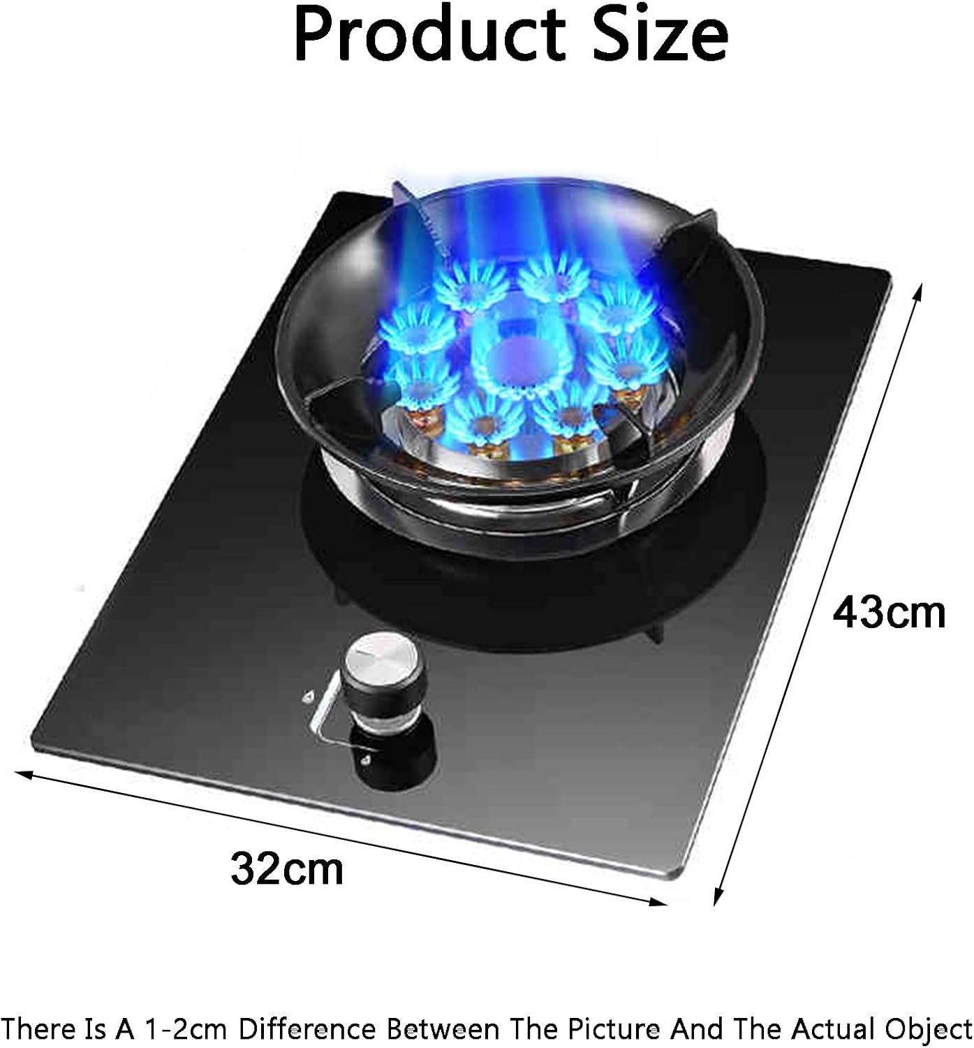 Gas Cooker,5.2kw Single-Burner Gas Stove,Desktop and Embedded Dual-Purpose,Suitable for Family Restaurants,Energy-Saving(NG)