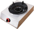 Gas Stove,13648 BTU Stainless Steel Gas Stove Tabletop Single Burner,Flameout Protection,Suitable for Home and Canteen Use (Size : LPG)