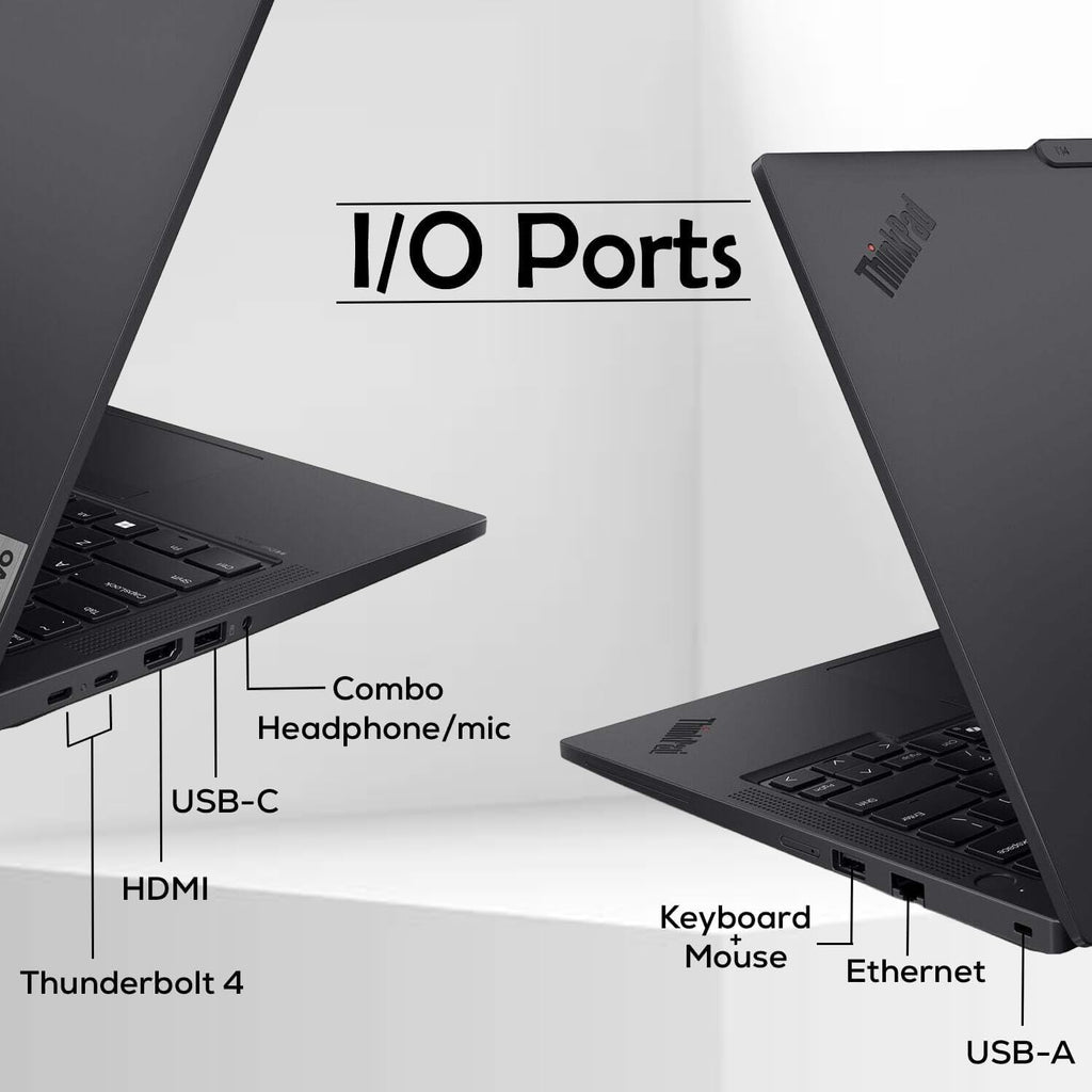 Lenovo ThinkPad T14 Gen 5 AI Business Laptop 14.0' IPS FHD+ (Intel Core Ultra 7 155U(>i7-13700H), 16GB DDR5, 512GB SSD, Copilot, Backlit KB, Fingerprint, 2 Thunderbolt 4, 5MP Webcam, DKZ Hub, Win11P)