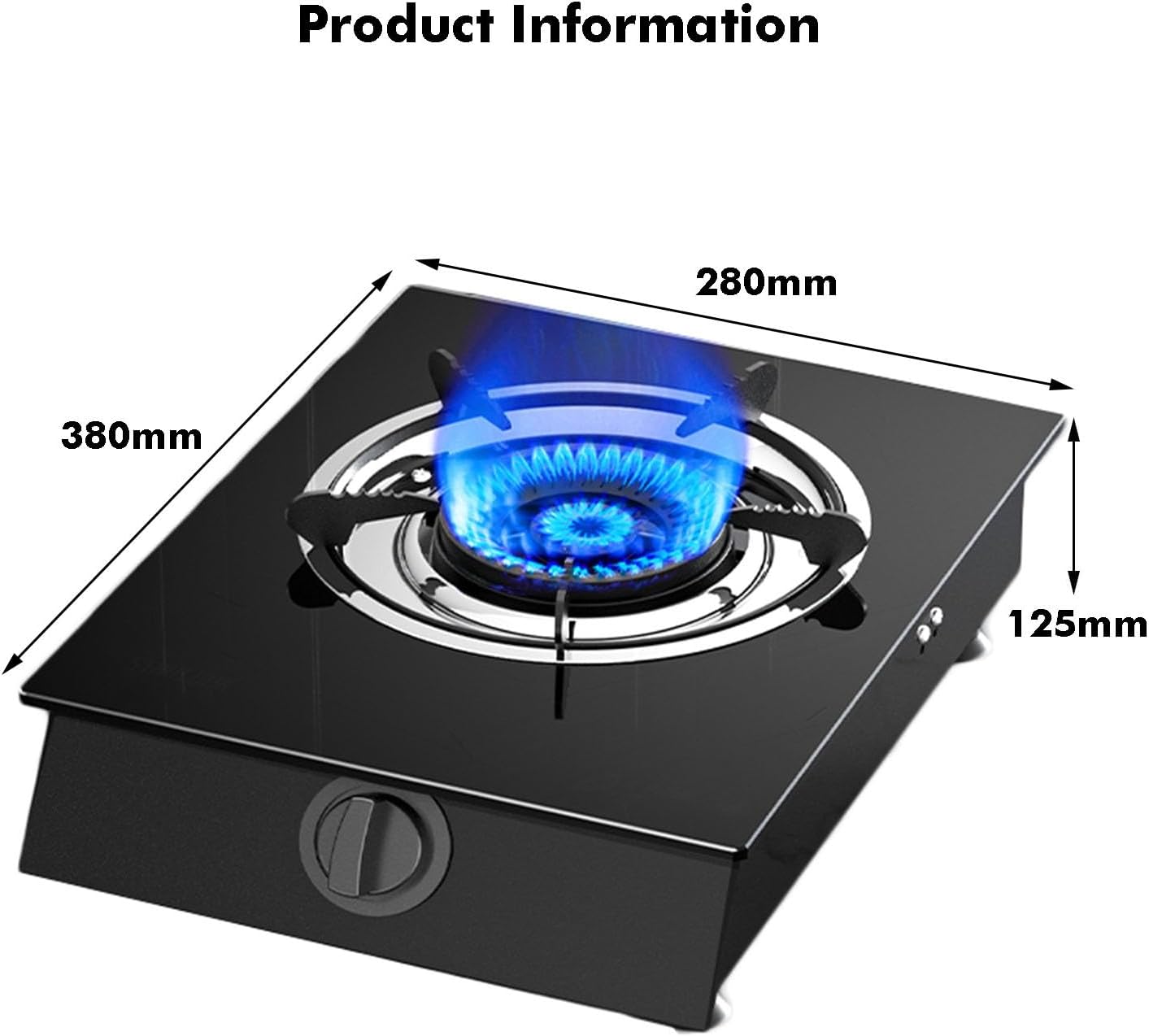 Portable Gas Stove,Cassette Stove,Max 17742.4BTU Single Burner Cassette Stove Piezo-Ceramic Ignition for Camping Cooking Car Travel Home and Apartment (Color : NG, Size : Style 1)