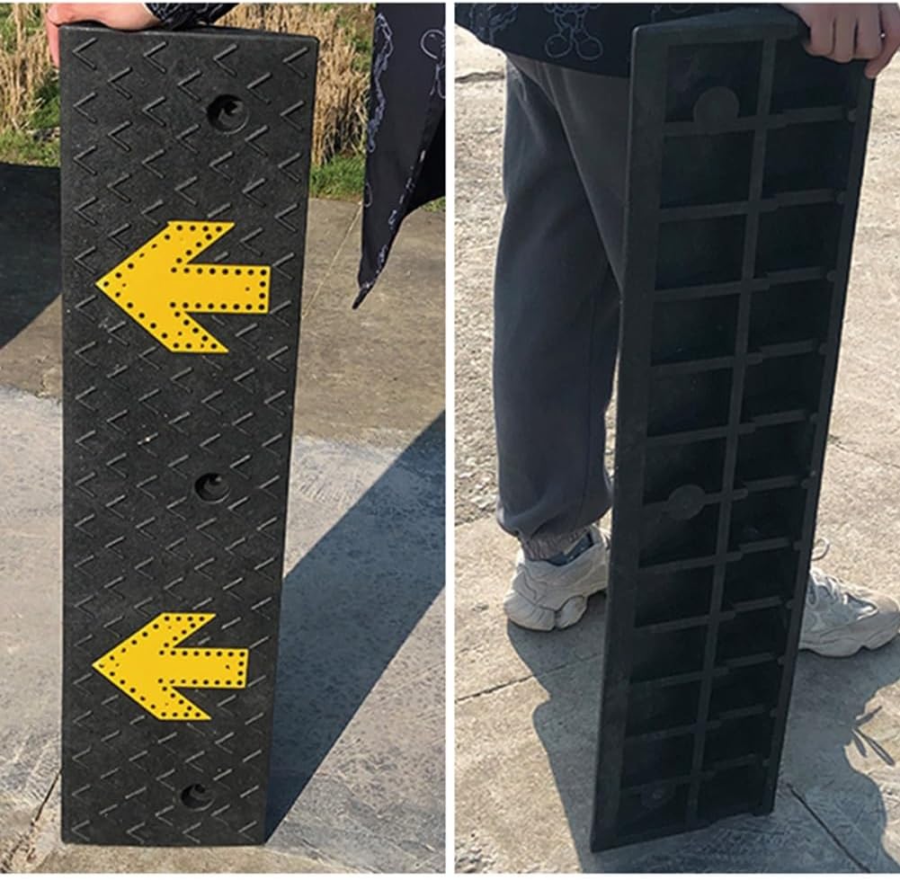 Rubber Curb Ramp, AntilSlip Threshold Ramp Doorway, Slope Ramp for Sidewalk Driveway Car Scooter Bike Motorcycle (Size : Height 4cm (1.5inch))