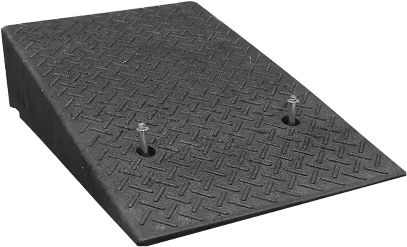 Rubber Curb ramp, high Heavy Duty Rubber Threshold ramp, Portable car ramp, Suitable for car Wheelchair Pedal, Stair Door ramps(50 * 80 * 17cm/20 * 31.4 * 6.6in)