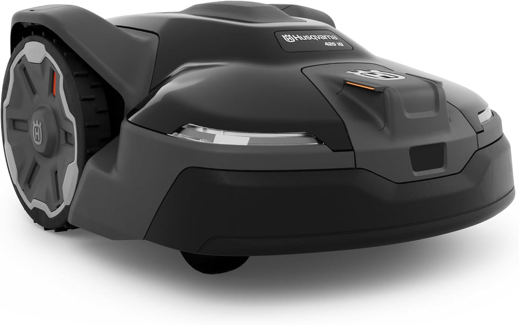 Husqvarna Automower 420iQ Robotic Mower, 1 Acre Mowing Capacity, Wire Free Robot Lawn Mower with Charging Station, RS1 EPOS Reference Station and Replacement Blades
