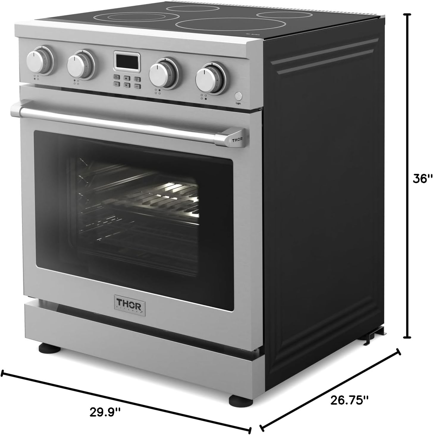 THOR Kitchen Professional 30-Inch Electric Range in Stainless Steel - Model ARE30