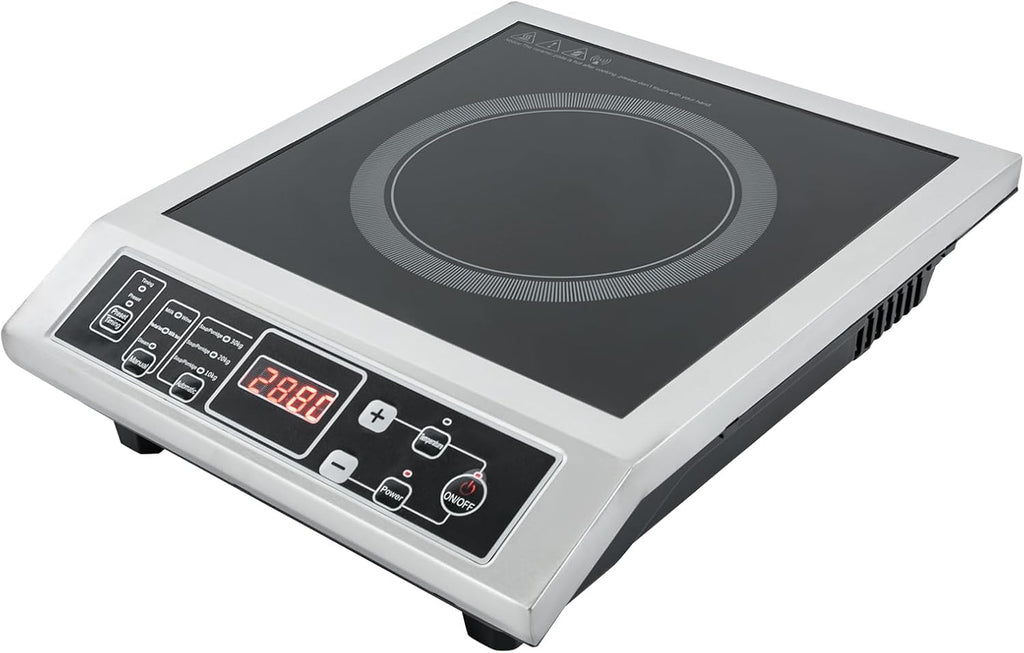 Portable Kitchen Countertop Induction Cooktop Burner Electric Hot Stove 3500W, Induction Cooktop,IGBT Heating Technology, 8 Temp Levels, Auto-Shut-Off