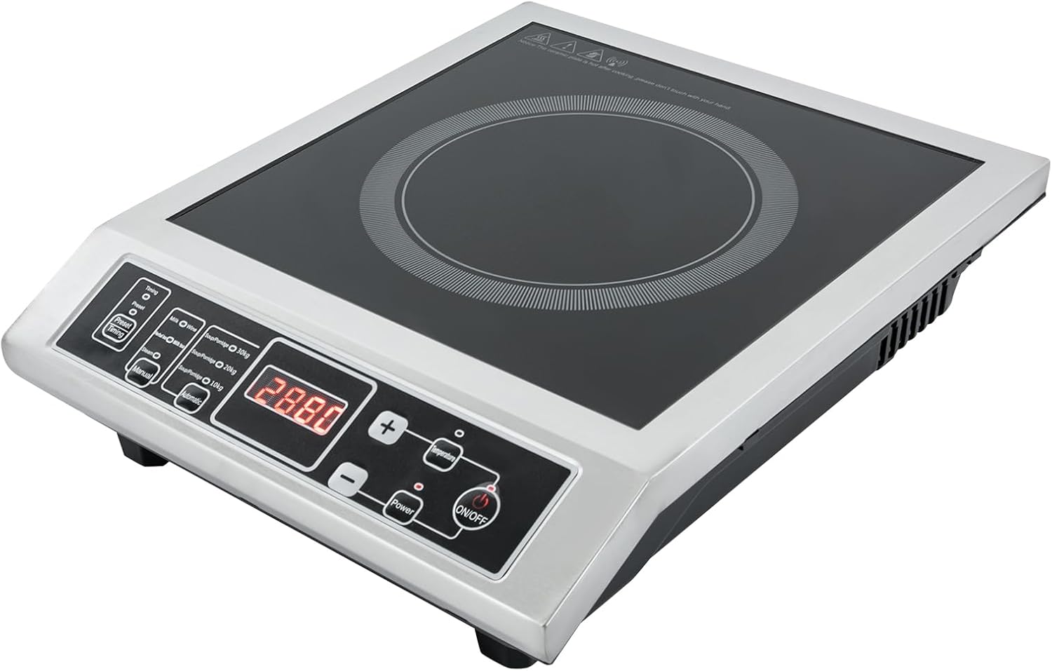 Portable Kitchen Countertop Induction Cooktop Burner Electric Hot Stove 3500W, Induction Cooktop,IGBT Heating Technology, 8 Temp Levels, Auto-Shut-Off