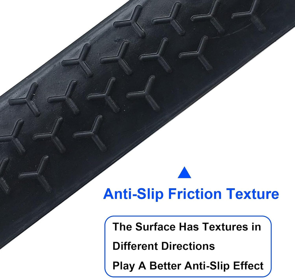 Threshold Ramp for Outdoor Door, Multiple, Sturdy Solid Rubber Curb Ramp for Wheelchair, Bike, Easy Installation(100 * 20 * 9cm/39 * 8 * 3.5in)