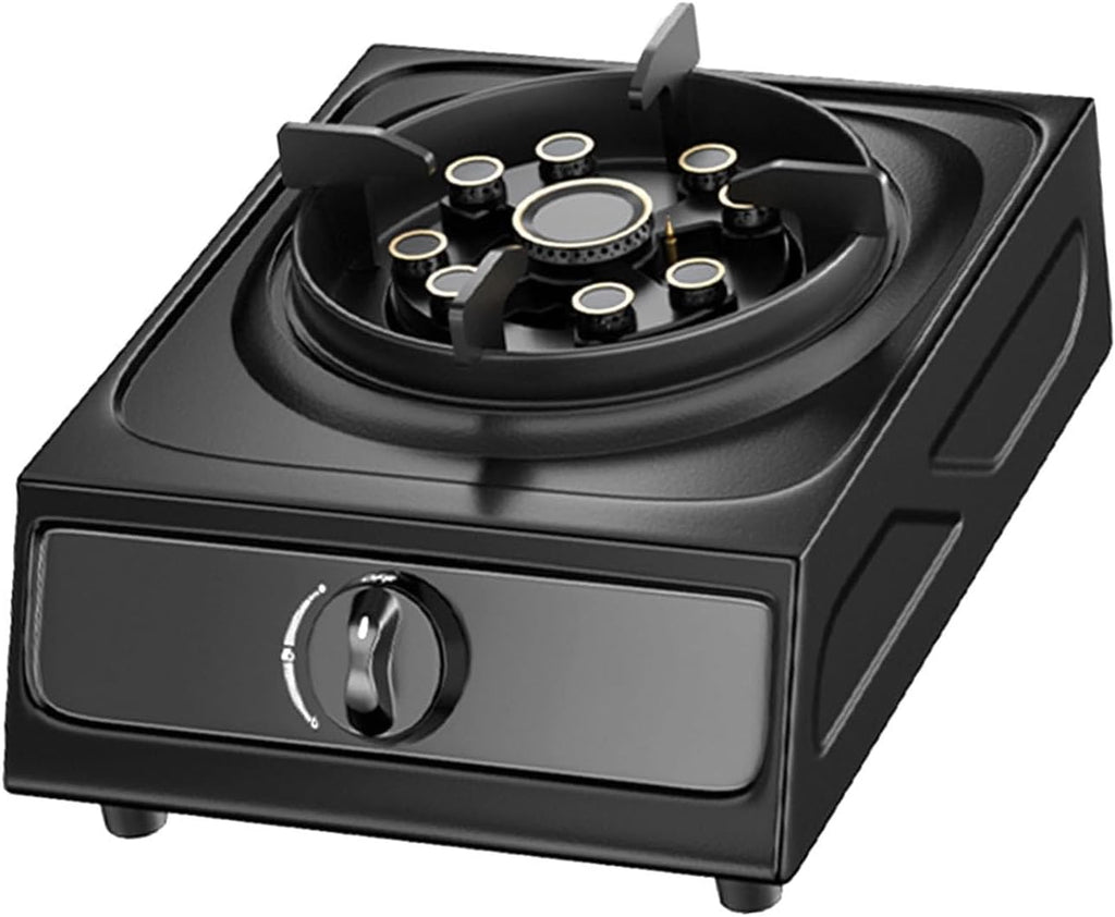 Gas Stove,Desktop Nine Chamber Stove Cooktop,1 Burners Gas Stoves Cooktop with Thermocouple Protection,Suitable for Home,Heat Load 17742.4BTU,NG/LPG (Color : LPG), 54768