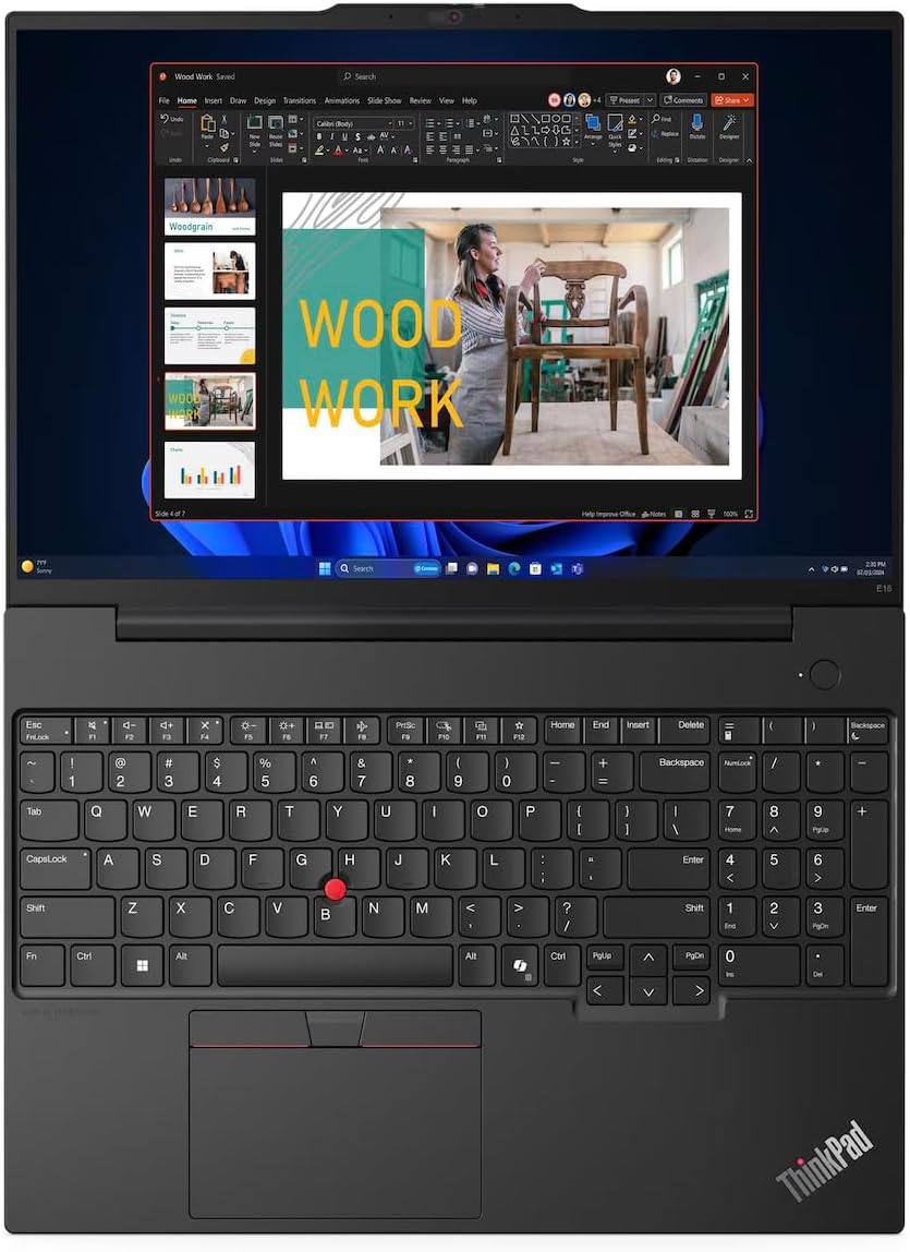 Lenovo ThinkPad E16 Business Laptop 16.0' WUXGA IPS Display 300 nits (AMD Ryzen 5 7535U 6-Core, 16GB RAM, 256GB PCIe SSD, AMD Radeon, Backlit KYB, FP, WiFi 6, Win11Pro) w/Dockztorm Hub