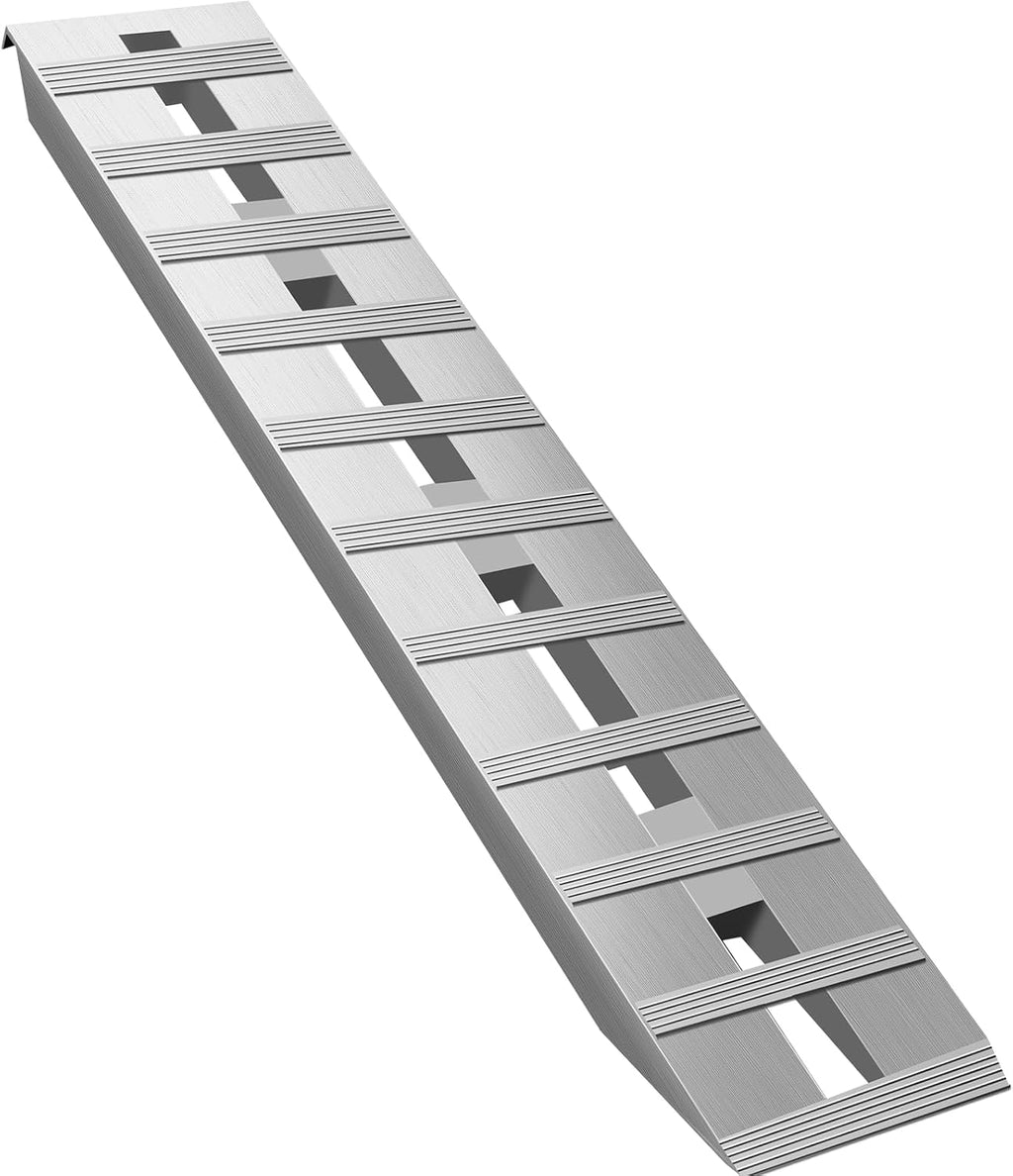 VEVOR Aluminum Ramps, 6000 lbs, Heavy-Duty Ramps with Top Hook Attaching End, Universal Loading Ramp for Motorcycle, Tractor, ATV/UTV, Trucks, Lawn Mower, 60' L x 12' W, 2Pcs