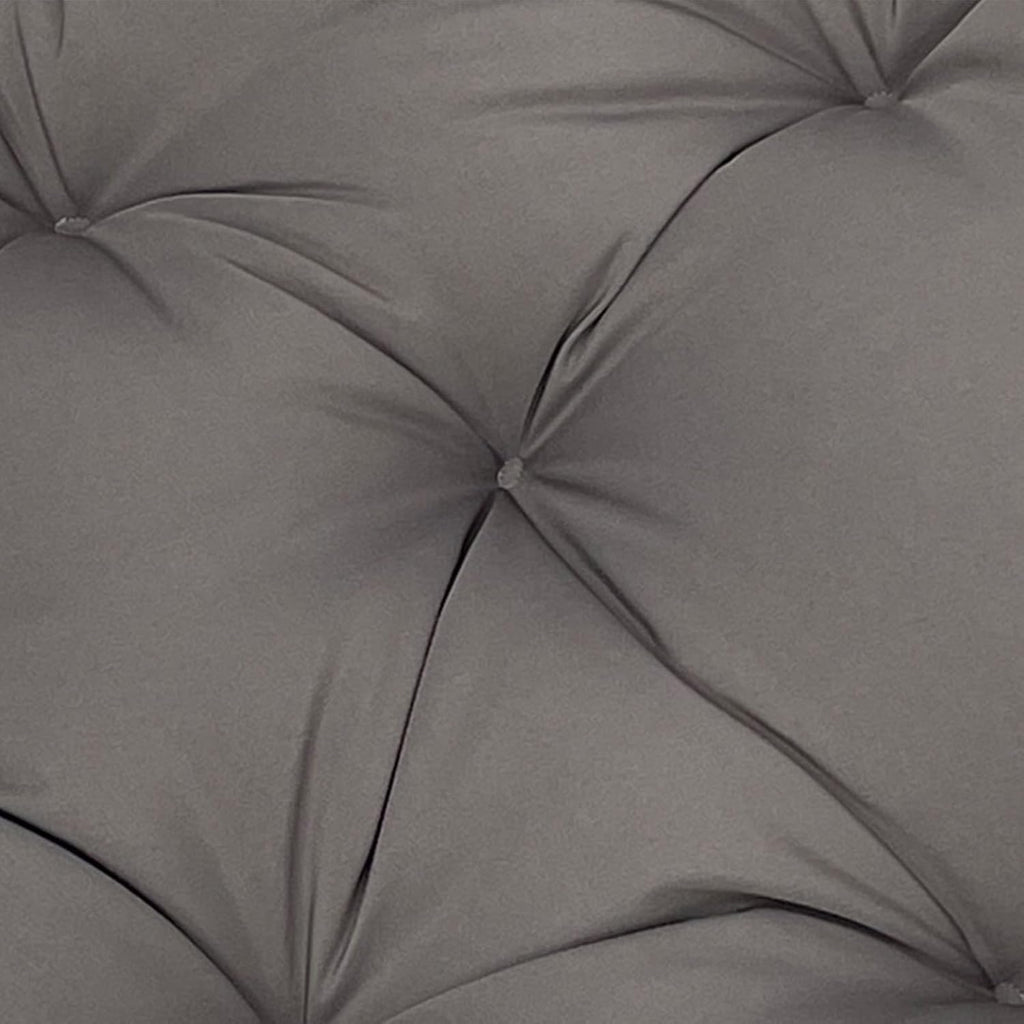Papasan Polyester Cushion, Waterproof, Round Moon Chair Cushion, Tufted Thick Saucer Chair Cushion for Living Room Hanging Egg Chair(Dark Blue,51 * 51 in)