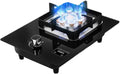 1 Burner Propane Stove,Portable Gas Stove,Max 17742.4BTU Tempered Glass with Pulse Electronic Ignition for Indoor Kitchen and Apartment (Color : LPG)