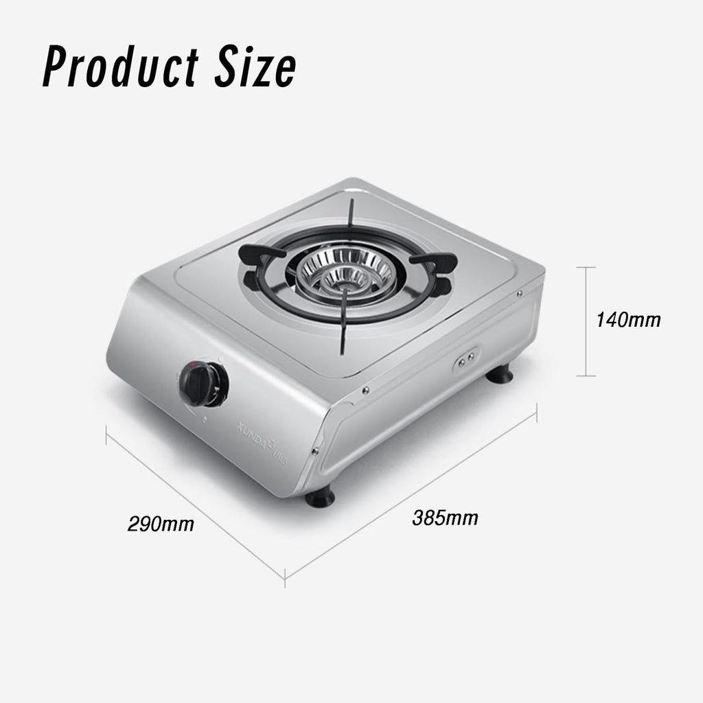 Portable Gas Stove,Cassette Stove,Max 13648BTU Single Burner Cassette Stove Piezo-Ceramic Ignition for Home Use Food Stalls and Canteens (Color : NG)