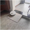 Rygcrud Wooden Threshold Ramps for Sweeping Robot, Sidewalk Kerb Ramps for Apartment Entry Door Steps, Transition Doorways, Bathroom(48x30x6cm)