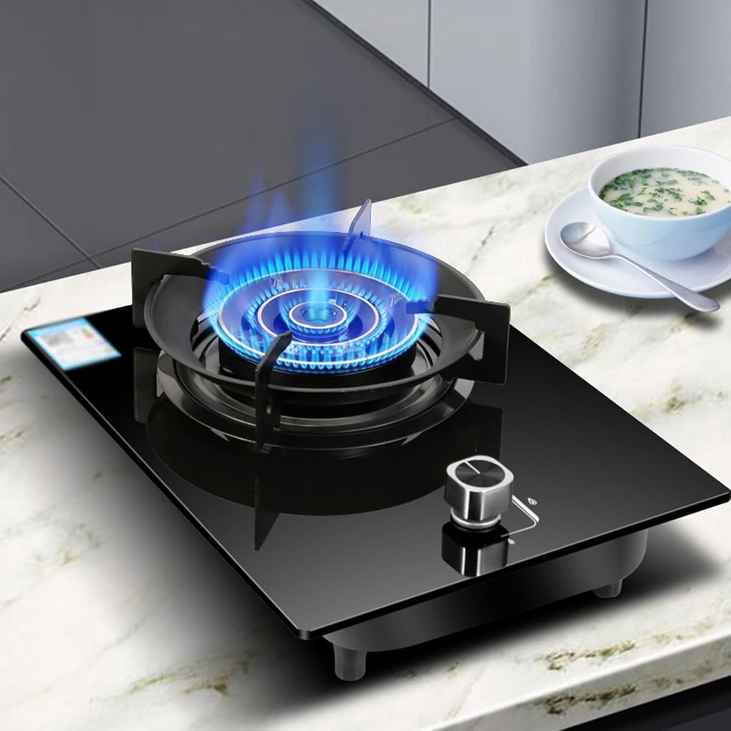 Gas Cooker,5.2kW Tabletop LPG Gas Stove,Single-Burner Built-in NG Cooker,for Family Restaurants Food Stalls(NG)