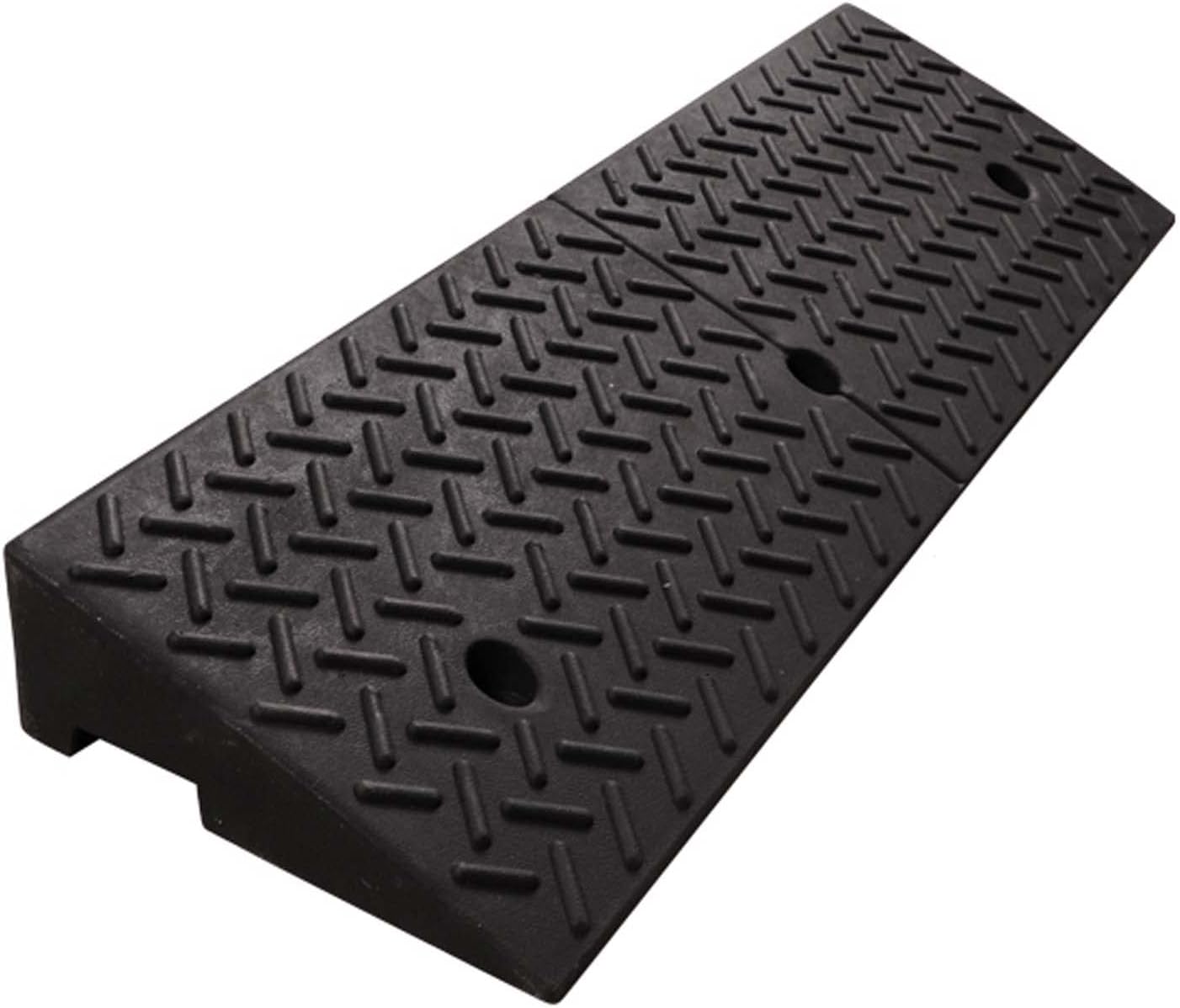 39x12x4.7 in Rubber Threshold Ramp, Rubber Curb Ramps Driveway Threshold Ramps, Portable Lightweight Curb Ramps for Sidewalk, Loading Dock, Driveway Kerb Ramp, Wheelchair,