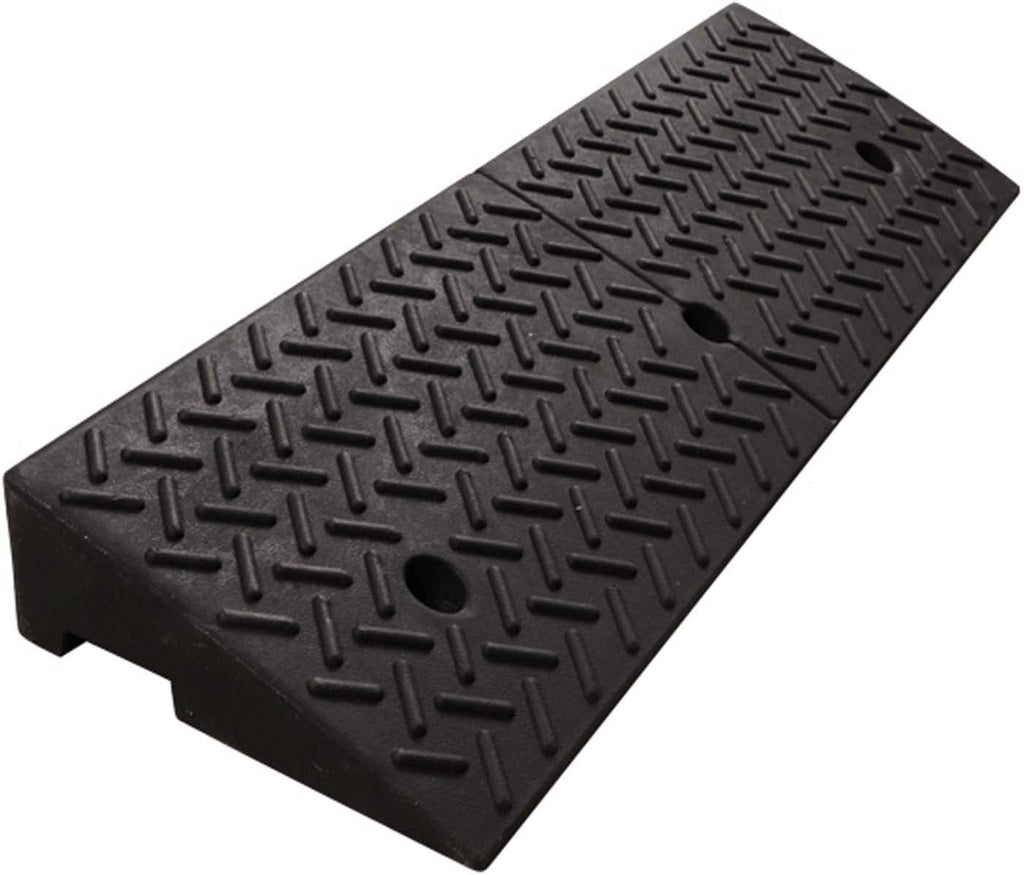 39x12x6 in Rubber Threshold Ramp, Rubber Curb Ramps Driveway Threshold Ramps, Portable Lightweight Curb Ramps for Sidewalk, Loading Dock, Driveway Kerb Ramp, Wheelchair, Sc