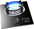 Gas Cooker,5.2kW Dual-Use Cooker,Single-Burner Gas Stove with Timer,Suitable for Family Restaurants Food Stalls(NG)