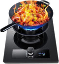 Gas Cooker 1 Burner,Countertop Stove 5.2KW,Tempered Glass Dining Table Cooking,with Flameout Protection and Timer,NG/LPG Gas Conversion(LPG)