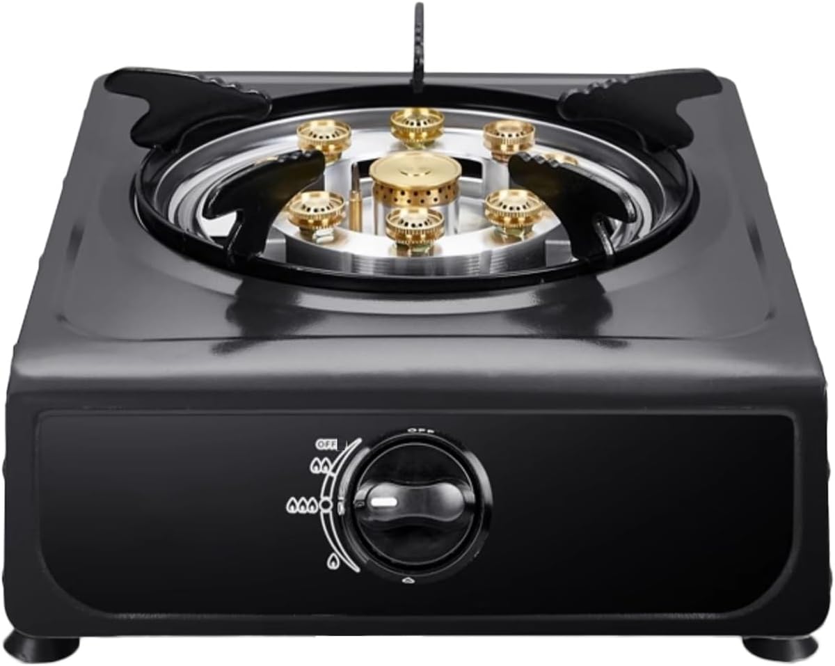Gas Stove,Single Burner,Portable Gas Stove,Stainless Steel Catering 4.0kW Indoor Regulators,for Home Kitchen(LPG)