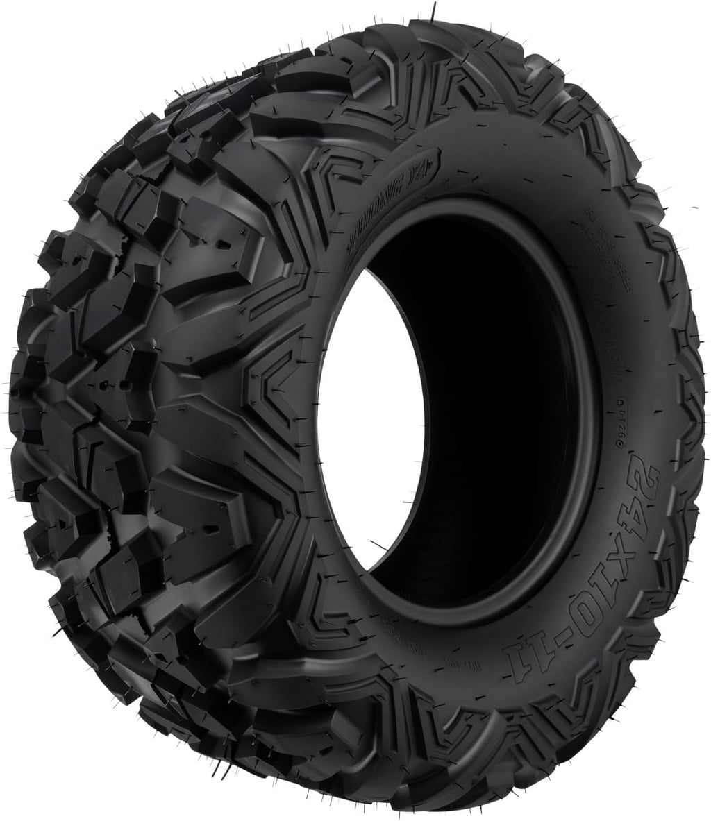 KAX 24x10-11 ATV UTV All-terrain Tires,24x10-11 Off-Road Mud Tires,6 Ply, 2Pcs,Tubeless Z-199