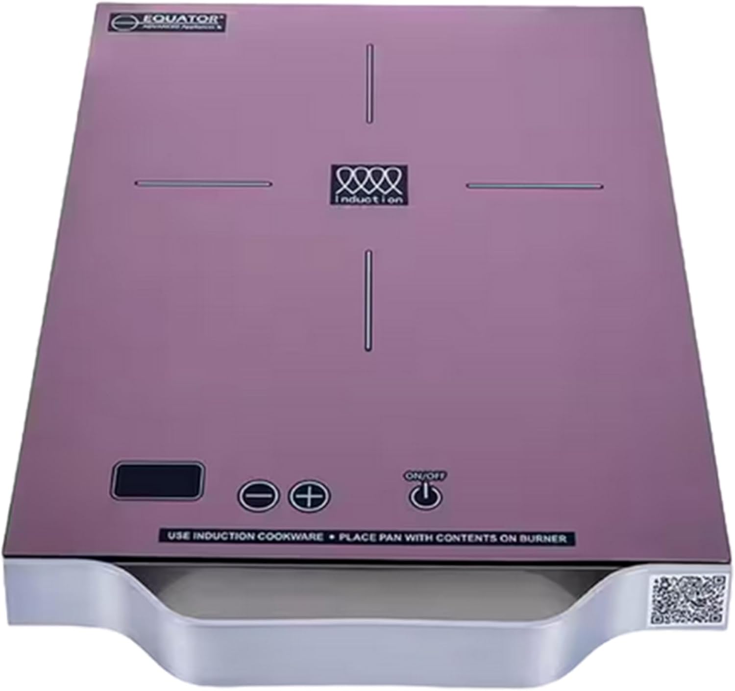 100 LC Portable Single Burner Induction Cooktop with Handle - 11', Lilac