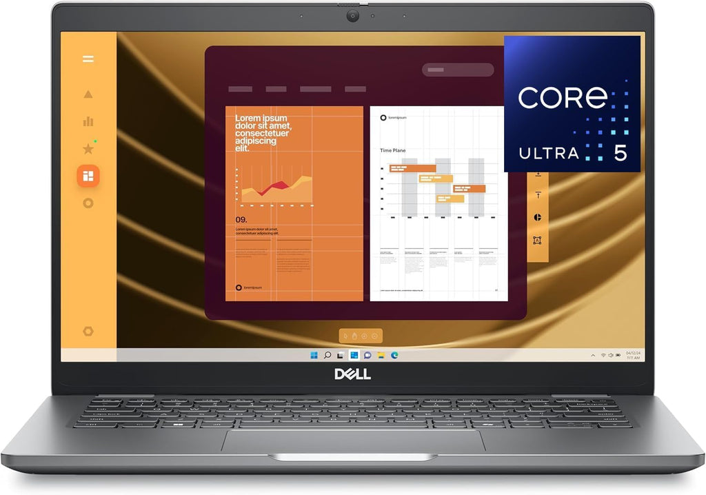 Dell Latitude 5350 Multi-Touch 2-in-1 Laptop 13.3' FHD, Intel Core Ultra 5-135U, 32GB RAM, 1TB NVMe SSD, Webcam, AX Wi-Fi, BT, Backlit Keyboard, Thunderbolt, HDMI, USB C, Windows 11 Pro, Notebook Grey