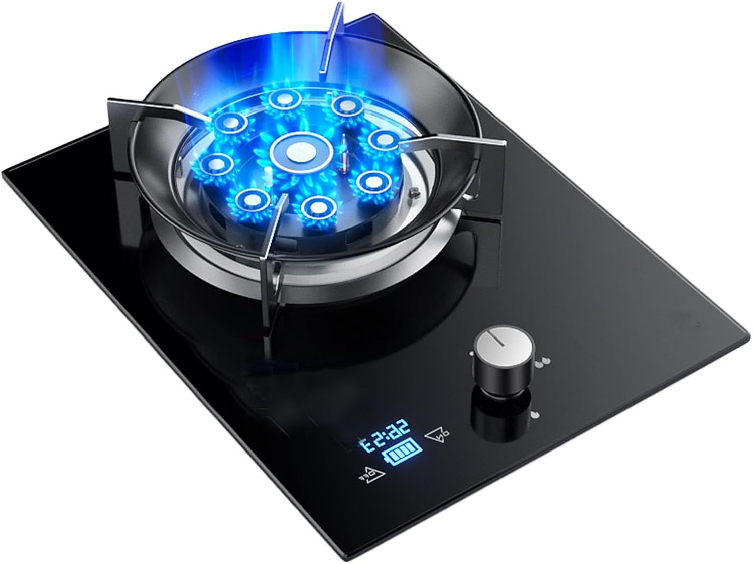 Propane Gas Stove,Single Burner Propane Stove,Desktop Propane Gas Stove,Max 17742.4BTU with Pulse Electronic Ignition Suitable for Apartments, Kitchens and More